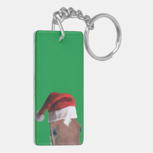 kerstpaarden met kerstcadeautjes Petten Sleutelhanger