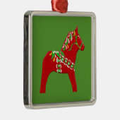 Kerstpaarden Metalen Ornament (Rechts)