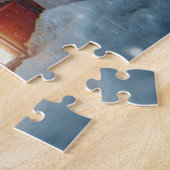 Kerstpaarden op het boerderij legpuzzel (Zijkant)