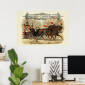 Kerstpaarden wintervakantie poster (Thuiskantoor)