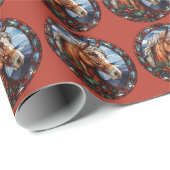 Kerstpaardenpapier Cadeaupapier (Rol Hoek)