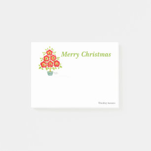 kerstpads Boom na de invoering merkt de bloem op Post-it® Notes