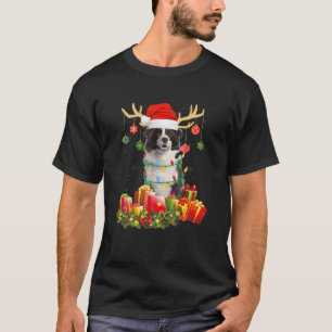 kerstpajama Border Collie Costume T-shirt