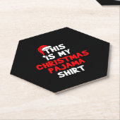 KerstPajama Kartonnen Onderzetters (Schuin)