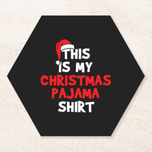 KerstPajama Kartonnen Onderzetters