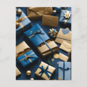 Kerstpakketten briefkaart (Voorkant)