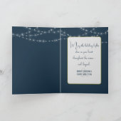 Kerstpalmbomen met verlichting feestdagen kaart (Binnen)