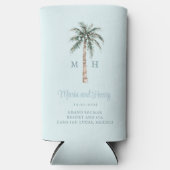 kerstpalmboom | Beach Wedding Monogram (Voorkant)