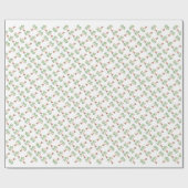 kerstpalmboom cadeaupapier (Vlak)