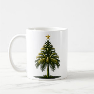 Kerstpalmboom, strand Aloha Kerstmis Koffiemok