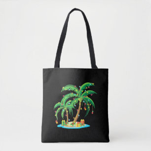 Kerstpalmboom Tropische Kerstcadeau Kokosnoot Draagtas