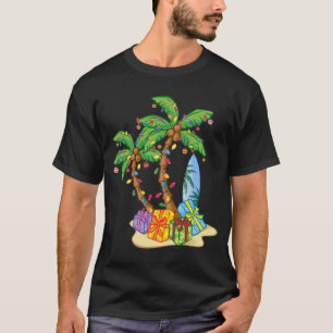 Kerstpalmboom Tropische kerstkonkosnoot T-shirt