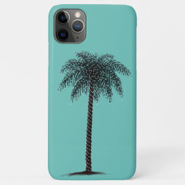 Kerstpalmboom, turquoise iPhone Case