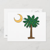 Kerstpalmetto Feestdagenkaart (Voorkant / Achterkant)