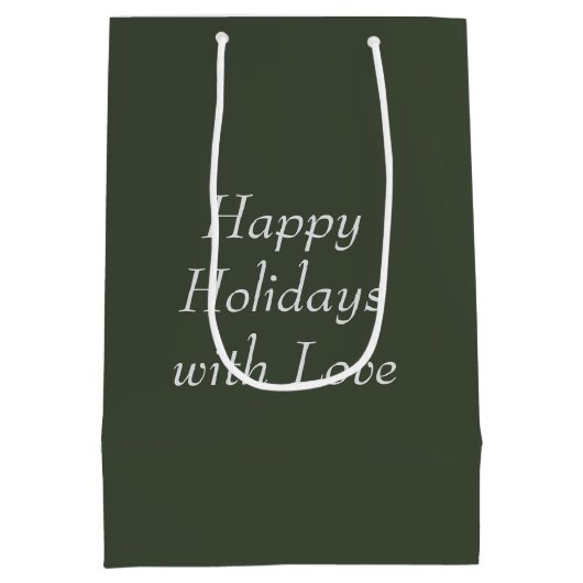 Kerstpanda Beer in het bamboe bos Medium Cadeauzakje (Achterkant)