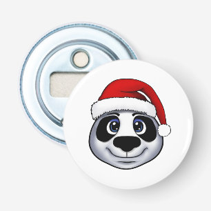 Kerstpanda Button Flesopener
