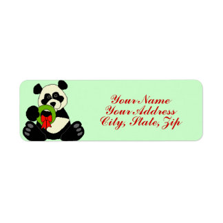 Kerstpanda Etiket