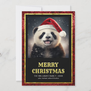 Kerstpanda Kaart
