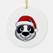 Kerstpanda Keramisch Ornament (Voorkant)