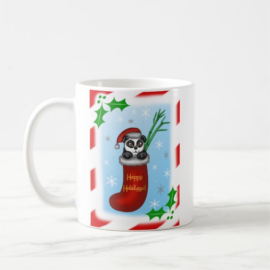 Kerstpanda Koffiemok (Links)