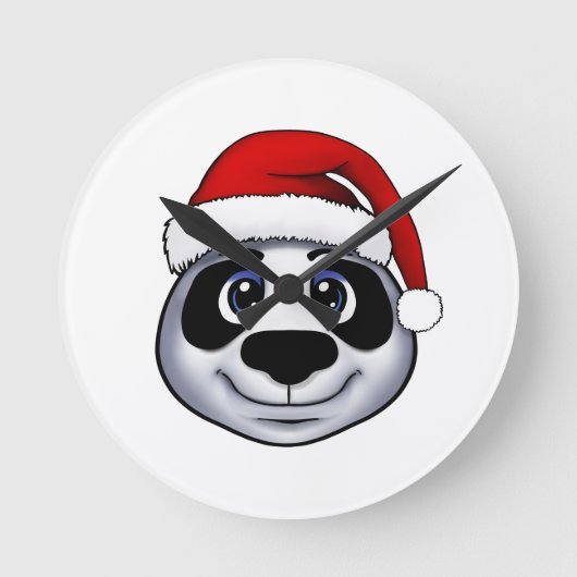 Kerstpanda Ronde Klok (Voorkant)