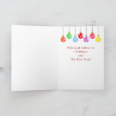 Kerstpandabezetting Feestdagen Kaart (Binnen)