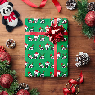Kerstpanda's Cadeaupapier