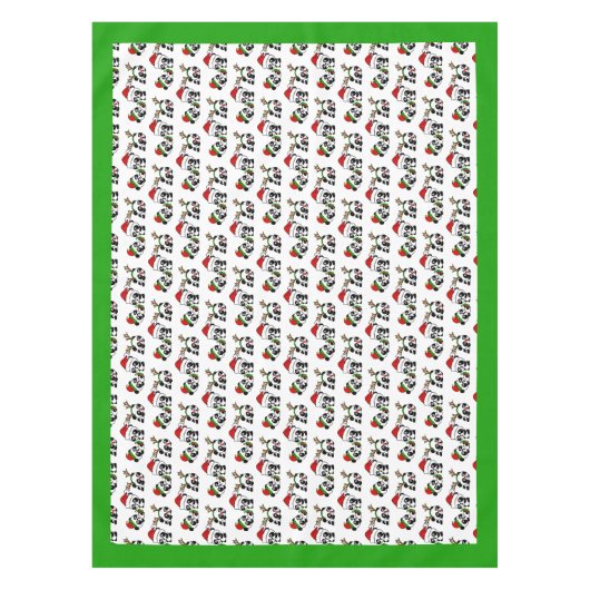 Kerstpanda's Tafelkleed (Voorkant)