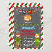 kerstpannenkoeken en pyjama's kaart (Voorkant / Achterkant)