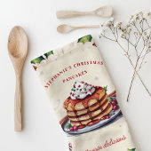 Kerstpannenkoeken Flippin' Delicious Gepersonalise Theedoek