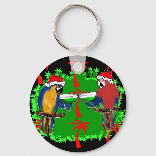 KERSTPAPEGAAIEN SLEUTELHANGER (Voorkant)
