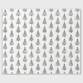 kerstpapier - Bomen Cadeaupapier (Vlak)