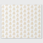 kerstpapier - Bomen Cadeaupapier (Vlak)