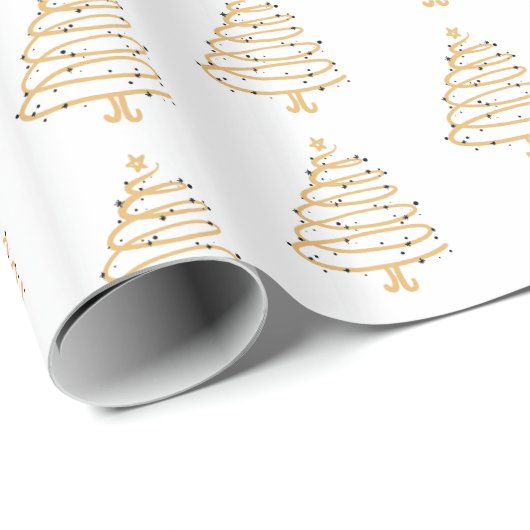 kerstpapier - Bomen Cadeaupapier (Rol Hoek)