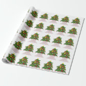 kerstpapier - Boom Cadeaupapier (Uitgerold)