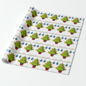kerstpapier - Boom Cadeaupapier (Uitgerold)