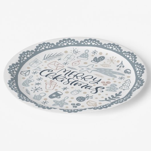 kerstpapier bord (Gekanteld)