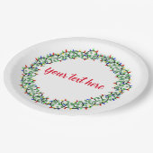 kerstpapier borden papieren bordje (Gekanteld)