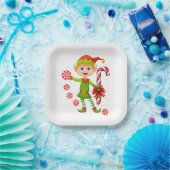 kerstpapier Borden, pretkerst Elf Papieren Bordje (Feest)