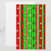 kerstpapier briefpapier (Voorkant / Achterkant)