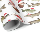 kerstpapier, cadeaubonade, herten, vis cadeaupapier (Rol Hoek)