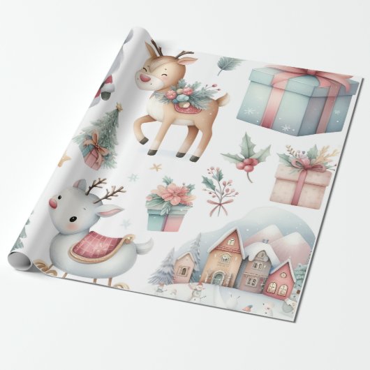 kerstpapier cadeaupapier (Uitgerold)