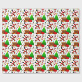 kerstpapier cadeaupapier (Vlak)