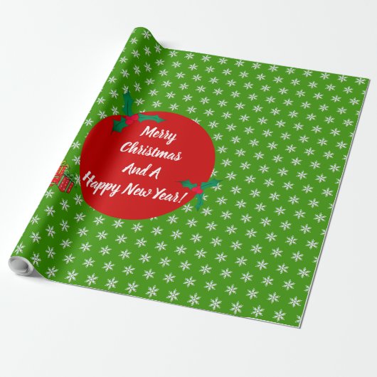 kerstpapier cadeaupapier (Uitgerold)