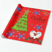 kerstpapier cadeaupapier (Uitgerold)