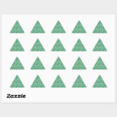 Kerstpapier gesneden Triangle Sticker (Vel)