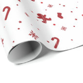 kerstpapier, glanzend ompakken cadeaupapier (Rol Hoek)