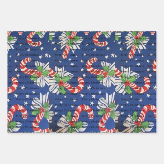 kerstpapier inpakpapier vel (Voorkant)