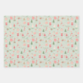 kerstpapier inpakpapier vel (Voorkant 2)