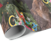 kerstpapier Kat Cadeaupapier (Rol Hoek)